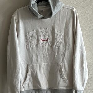 GAP White Hoodie with Embroidered Design